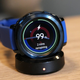 The Gear Sport comes with an easy-to-use magnetic charging cradle, and the UI even rotates 90 degrees while charging so you can use it as a table clock or something.